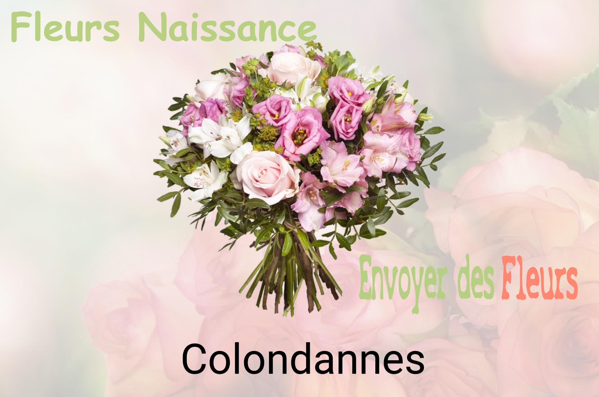 Bouquet de fleurs de naissance livré à Colondannes